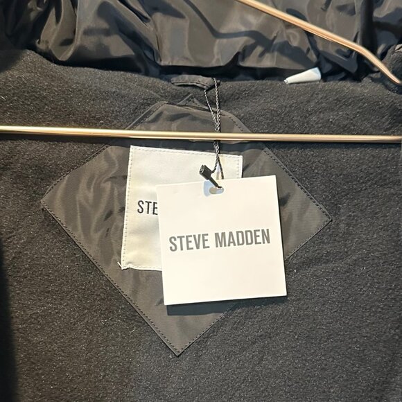 Steve Madden $225 Insulated Long Winter Parka Coat XS Removable Hood Quilted - Picture 6 of 14